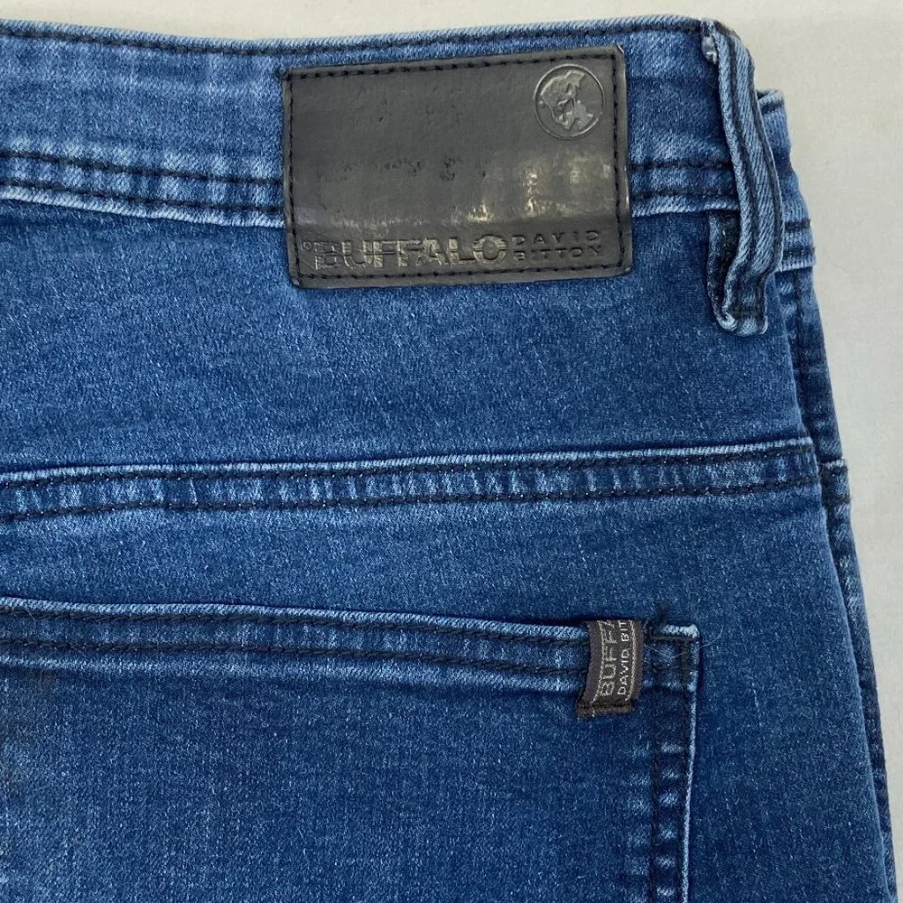 Buffalo David Bitton Axel Super Soft Stretch Slim Denim Jeans Faded Blue 38
